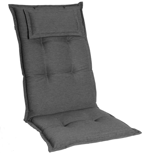 Homeoutfit24 Gartenstuhlauflagen Hochlehner – 2er Set – Komfort-Polster 6,5 cm – Kopfstütze integriert – Oeko-TEX Zertifiziert – pflegeleicht – Anthrazit – Made in EU Homeoutfit24 Gartenstuhlauflagen Hochlehner – 2er Set – Komfort-Polster 6,5 cm – Kopfstütze integriert – Oeko-TEX Zertifiziert – pflegeleicht – Anthrazit – Made in EU von Homeoutfit24