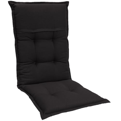 Homeoutfit24 Gartenstuhlauflagen Hochlehner – 6er Set – Extra Dick 8 cm – Mit Kopfpolster – Oeko-TEX – UV-beständig – Schwarz – Made in EU – Outdoor Auflagen für Gartenstühle Homeoutfit24 Gartenstuhlauflagen Hochlehner – 6er Set – Extra Dick 8 cm – Mit Kopfpolster – Oeko-TEX – UV-beständig – Schwarz – Made in EU – Outdoor Auflagen für Gartenstühle von Homeoutfit24