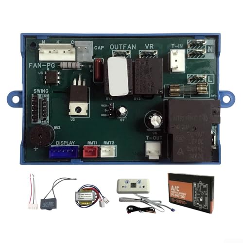 1 Set Klimaanlagen-Bedienfeld, AC-Steuersystem-Board-Set mit Zubehör, passend für verschiedene AC-Modelle 1 Set Klimaanlagen-Bedienfeld, AC-Steuersystem-Board-Set mit Zubehör, passend für verschiedene AC-Modelle von Homeponnew