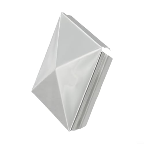 10 x Edelstahl-Pyramide für quadratische Pfosten verbessert Schutz und Stil (1 Stück 60 mm) von Homeponnew
