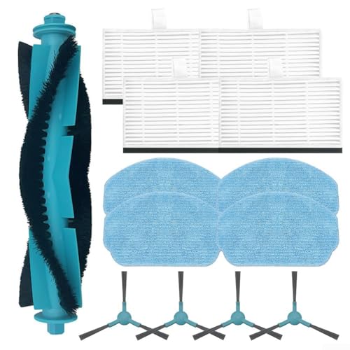 13/26-teiliges Hauptseitenbürsten-Filter-Mopp-Tuch-Set für Conga 7690 Immortal Max Home Modelle, Mikrofaser-Wischmopp-Pads, Kehrroboter-Teile (A) von Homeponnew