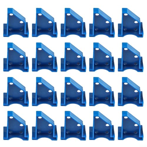 20 Stück Abstandshalter für Bodenbelag, 1/4 und 1/2 Lücke für Laminatverlegung, Zuverlässigkeit (blau) von Homeponnew