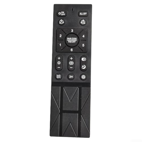 6-Gang-DC-Motor-Deckenventilator-Licht-Fernbedienung, Wechselrichter-Steuerung, Batterie-Monitor, Reset-Funktion, kompatibel mit Hongyun-Lüftern für Schlafzimmer (B) von Homeponnew