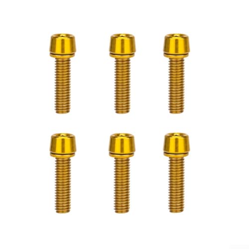 6 Stück Edelstahl Fahrradlenkervorbauschrauben M5 x 18 mm Schrauben für stabile Fahrradmontage (E) von Homeponnew