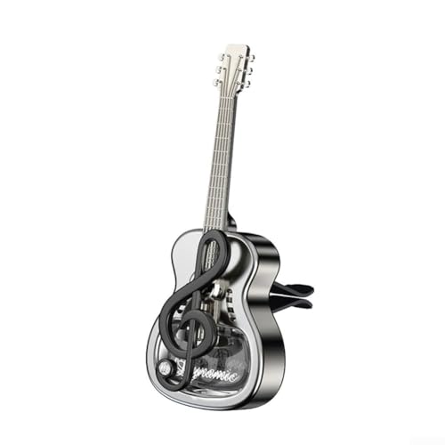 Air Vent Aromatherapie-Tabletten für Autos mit Gitarren-Design für den Einsatz in Klimaanlagen-Lüftungsschlitzen für erfrischenden Duft und Reinigung (schwarz) von Homeponnew