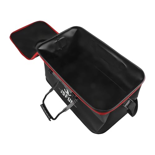 Angeleimer mit Netzabdeckung für schnelles Auffangen von Fischen, unverzichtbares Werkzeug für Camper (30 cm) von Homeponnew