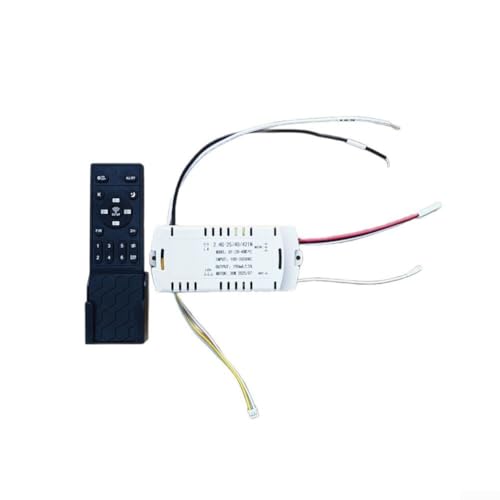 Deckenventilator Fernbedienung mit Empfänger DC Stufenlos Dimmen Inverter Controller 6 Geschwindigkeits-Timer-Funktion (B) von Homeponnew