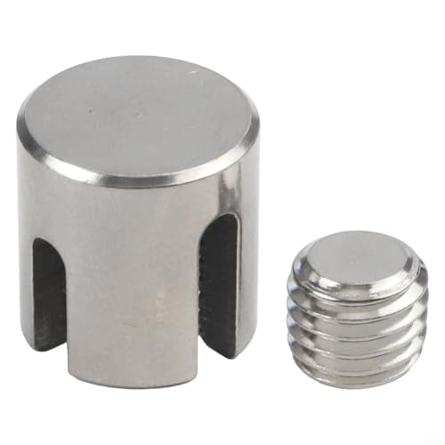 Edelstahl-Kreuzklemme, sicherer Halt für 2 mm bis 8 mm Drahtseile für Wandinstallationen (M12 x 4) von Homeponnew