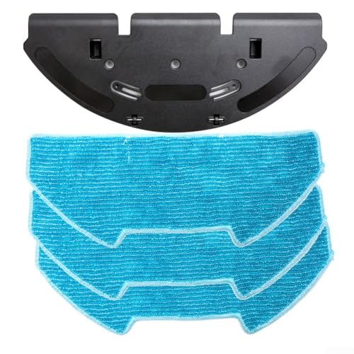 Ersatz-Mopphalterung und Mikrofaser-Wischmopp für Pads-Kit für Roboter-Staubsauger, kompatibel mit bObsweep Dustin und RC400 für optimale Leistung (B) von Homeponnew