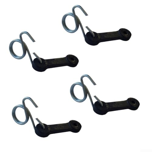 Ersatzriegel und Haken für Rasenmäher 160793 Grasfänger, 4 Stück Kunststoff Bagger Latch Montageteile Kompatibel mit verschiedenen Modellen von Homeponnew