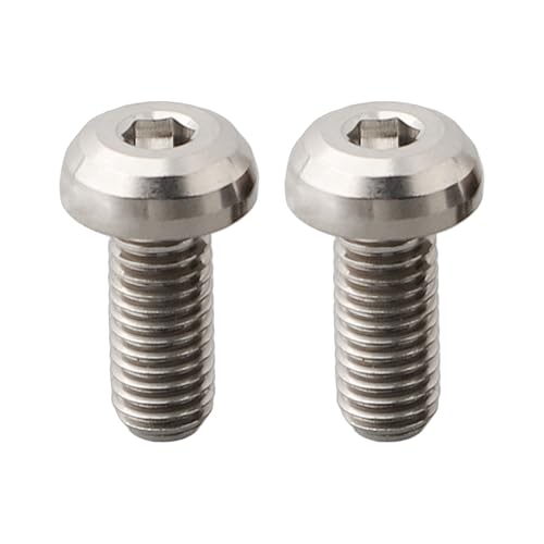 Fahrrad Flaschenhalter Schrauben M5x12mm Ideal für zuverlässige Trinkflaschenmontage (Titan) von Homeponnew