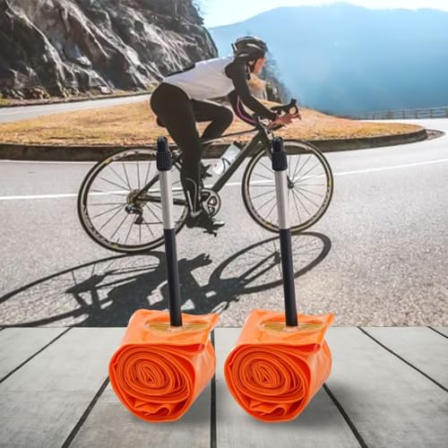 Fahrradschlauch für TPU 700C mit Metallventil für 23C 25C 28C 30C 32C Rennrad-Reifen 35G (2 Stück FV85) von Homeponnew