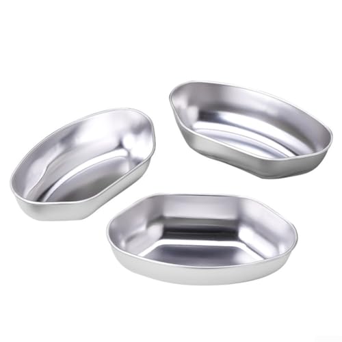 Für die Küche zu Hause, 3-teiliges Edelstahl-Dampfschalen-Set, geeignet zum Dämpfen von Eiern und verschiedenen Lebensmitteln, separat verwendbar, mit Reiskocher Dampfgarer (3 Stück) von Homeponnew