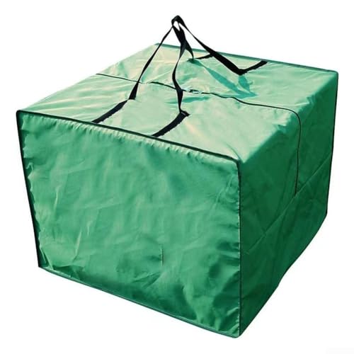 Geräumige und 420D Oxford Stoff Aufbewahrungstasche für Outdoor-Möbelmatten und saisonale Dekorationen, wasserdicht und UV-beständig (grün) von Homeponnew
