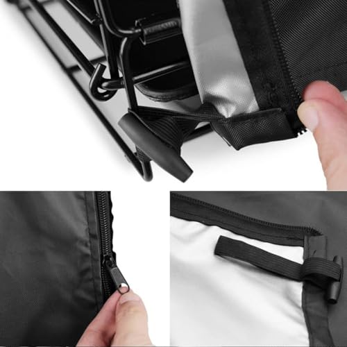 Haustierkäfigabdeckung aus atmungsaktivem Oxford-Stoff mit mehreren Zugangspunkten für 61 cm - 121,9 cm für Hundekäfige (121,9 cm) von Homeponnew