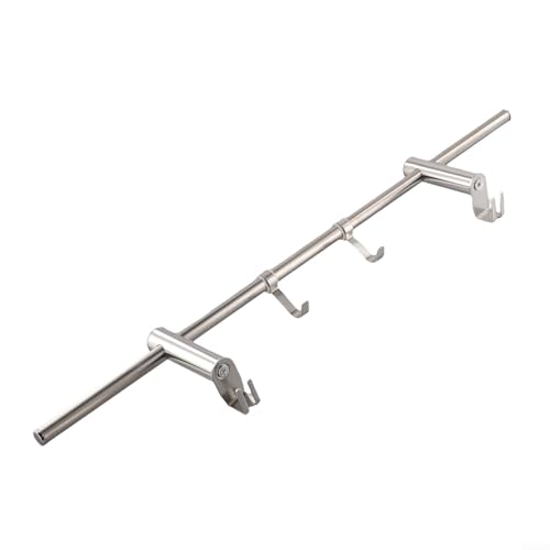 Heizkörper-Handtuchhalter, Edelstahl, beheizter Wäscheständer für Heizkörper, 10 kg Kapazität, verstellbarer Abstand, silberfarben, 50 cm von Homeponnew