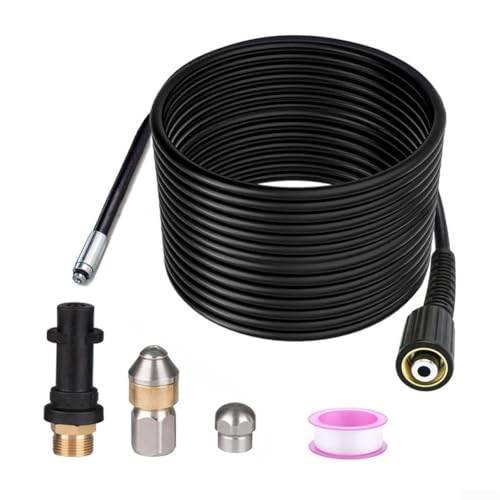 Hochdruckreiniger-Schlauch-Set, 15 m/20 m, mit Adapter und Anschlüssen für Kärcher K2, für Reinigungsanwendungen (20 m) von Homeponnew
