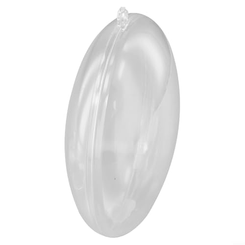 Homeponnew 10 Packungen Weihnachtskugel-Ornamente, für Feiertage, Baumdekoration, Hochzeiten, Partys, Heimdekoration, transparenter Kunststoff, befüllbar, transparent, 7–11 cm Durchmesser (A 11 cm) von Homeponnew