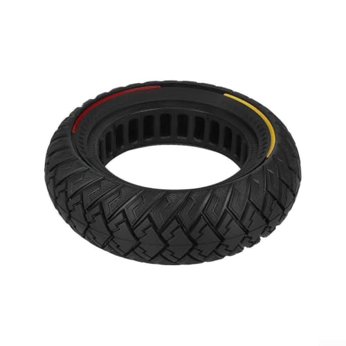 Homeponnew 10x3 Solid Off Road Scooter Reifen 255x80 80/65-6, schlauchloses, explosionsgeschütztes Gummirad mit Flügelmuster für 10 Zoll Elektroroller, schwarz (dreifarbig) von Homeponnew