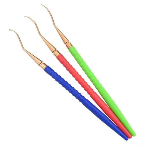 Homeponnew 3 Stück Tauchen O-Ring Entfernung Werkzeug Set, Professionelles Messing Pick Teile Entfernen Kit mit Kunststoff Ergonomischer Griff, für Unterwasserausrüstung Wartung Reparatur Ausrüstung von Homeponnew