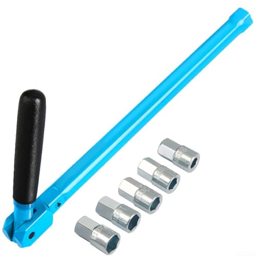 Homeponnew 5-in-1-Spültischschlüssel-Set (8–12 mm) – 350 mm Stahl-Wasserhahn-Installationswerkzeug für Badezimmer/Dusche, inklusive 5 Steckdosen von Homeponnew