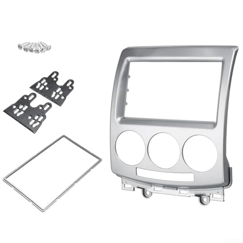 Homeponnew Autoradio Radioblende Einbaurahmen Doppel DIN Armaturenbrett Panel Adapter Einbauset mit Innenrahmen für Mazda 5 Premacy für Ford i-Max 2006-2010 von Homeponnew