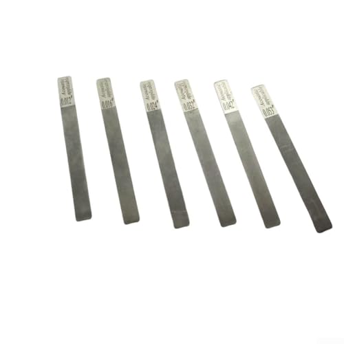 Homeponnew Gitarrenbauer-Reparatur-Werkzeug-Set mit 6 Edelstahl-Mutterfeilen für Bundkrönung und Schlitz-Feilung, kompatibel mit Gitarre, Bass, Ukulele (Acoustic12-53) von Homeponnew