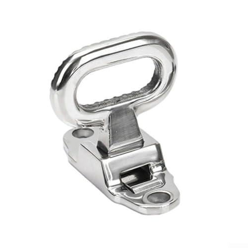 Homeponnew Marine Grade Edelstahl Klapptritt für Boote, Deck Mount Teleskopleiter mit Plattform, Yachtboarding Step Hardware Zubehör, Stern Navigation Marine Ausrüstung (125 x 80) von Homeponnew