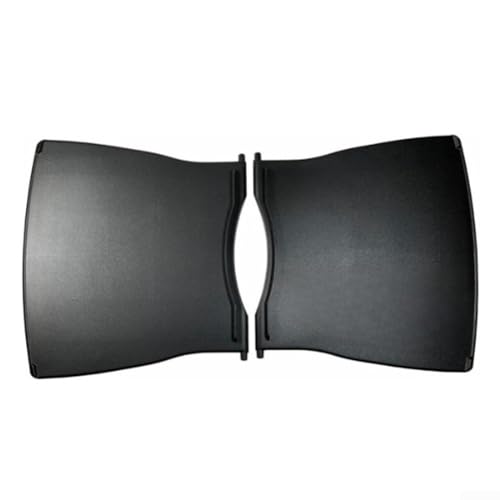 Homeponnew Schwarzes 60067 Beistelltisch-Set für Q1000 Q1200 Grills, Kunststoff-Grillregal Zubehör für die Zubereitung von Lebensmitteln und den Außenbereich (2 Stück) von Homeponnew