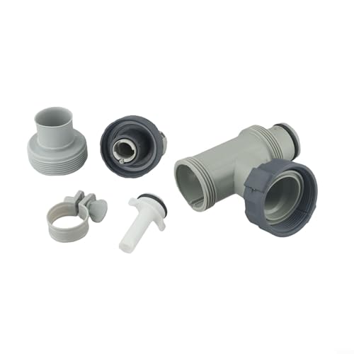 Homeponnew Schwimmbad-Ventil mit Schlauchadapter Typ B, für Intex oberirdische Pool-Filtrationssystem-Anschluss mit Abschaltsteuerung von Homeponnew
