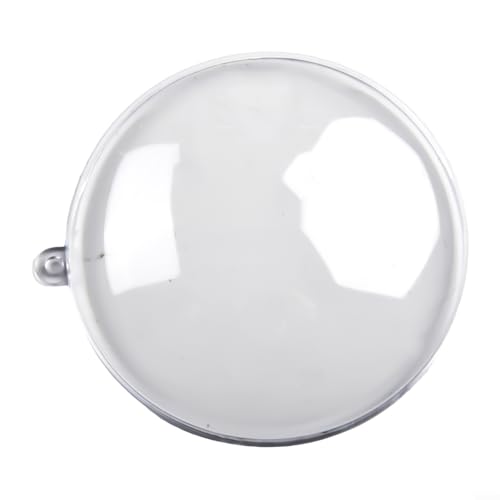 Homeponnew Weihnachtskugel-Ornamente, für Feiertage, Baumdekoration, Hochzeiten, Partys, Heimdekoration, transparenter Kunststoff, befüllbar, transparent, 7–11 cm Durchmesser, 10 Stück von Homeponnew