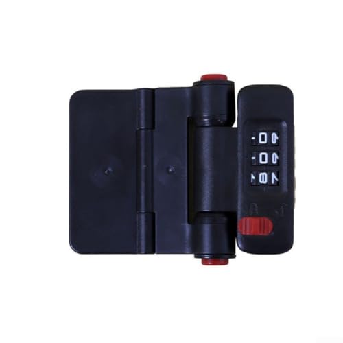 Kindersicherung ABS Schloss mit Doppelknopf Passwort für Kühlschrank und Schränke, Mehrzweck-Schubladenschloss, Installation ohne Werkzeug oder Bohren (Weiß (Schwarz (Passwort)) von Homeponnew