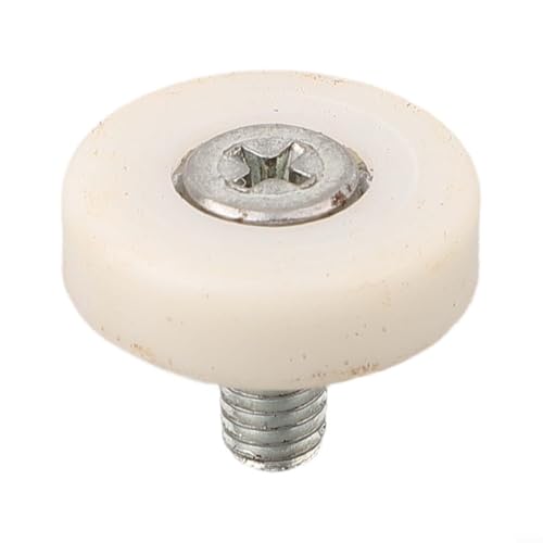 Kunststoff-Ersatzrollen für Schubladen, 8 Stück, mit Edelstahlstangen und Muttern für Aktenschrank, Schminktisch und Kassenschubladen (22 mm) von Homeponnew
