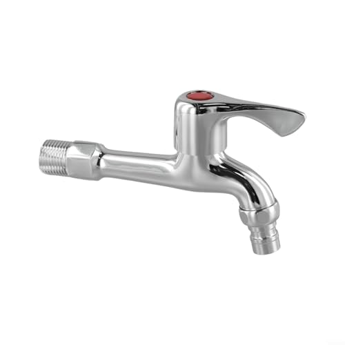 Messing Chrom Wasserhahn mit ergonomischem Griff, für Außen- und Inneneinrichtungen (1#) von Homeponnew