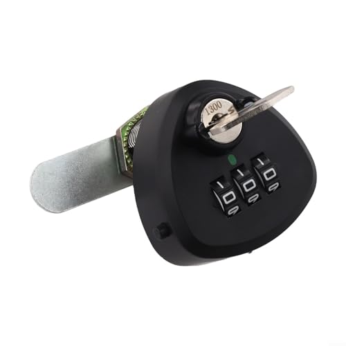 Müheloser Zugang mit 3-stelligem Zahlenschloss aus Zinklegierung für sicheren Briefkasten und Schublade (20 mm schwarz) von Homeponnew