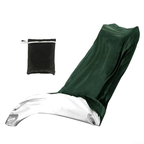 Rasenmäher-Abdeckung mit 210D Oxford-Gewebe, wasserdicht, staubdicht und windabweisend, ausgestattet mit sicherer Schnur zum Anziehen an der Unterseite (grün) von Homeponnew