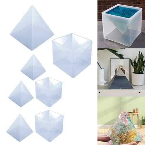 Silikon-Pyramidenformen für kreative DIY-Projekte. Machen Sie einzigartige Kerzenhalter und Heimdekor-Artikel (1 Stück) von Homeponnew