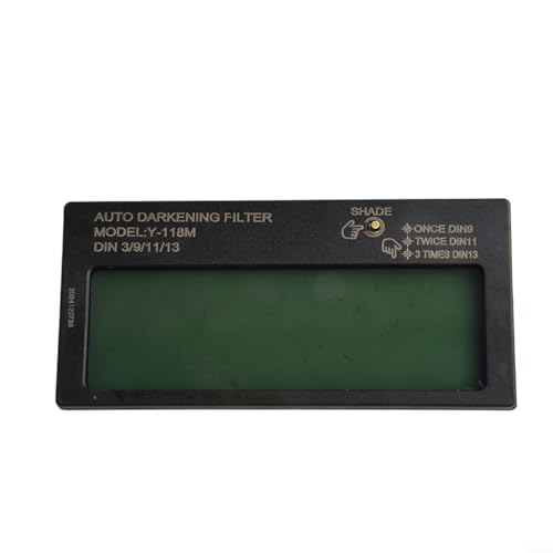 Solar Auto Darkening LCD Schweißlinse 108 x 50 mm mit 3 einstellbaren Schattenstufen für WIG MIG Elektroschweißschutz keine Batterie erforderlich (A) von Homeponnew