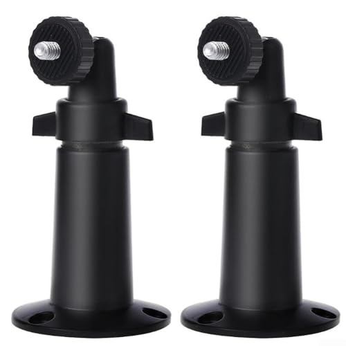 Stabile Metall-Wandhalterung, kompatibel mit kabelgebundenen und batteriebetriebenen HD-Überwachungskameras, kommt mit Schrauben für sichere Installation im Innen- und Außenbereich (schwarz) von Homeponnew