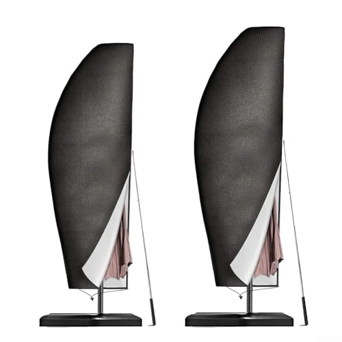 Staubschutz für Regenschirme mit Reißverschluss aus 210D Oxford-Gewebe für Wetterschutz (210 (45 x 72 x 32) cm) von Homeponnew