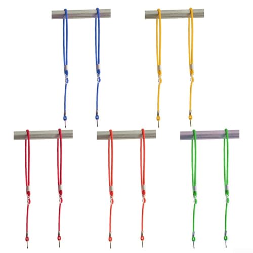 Verstellbare Baumschaukelseile 2er Set für Spielgeräte und für Outdoor-Aktivitäten, einfache Längenanpassung (orange) von Homeponnew