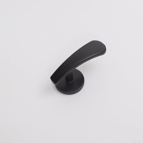 Wandhaken Stoff Vorhang Raffhalter für Vorhänge Kleiderbügel Zinklegierung Material entworfen für effizientes Vorhangmanagement (Schwarz 2#) von Homeponnew