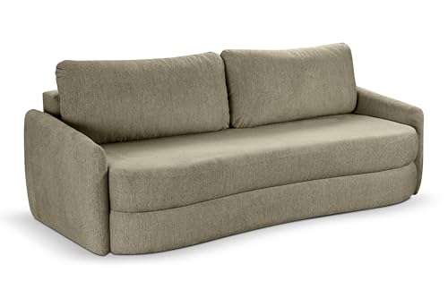 Homes & Jones Schlafsofa Diana – Modernes Sofa mit Schlaffunktion (155 × 200 cm) – Hochwertige Polsterung & nachhaltiges FSC-Massivholzgestell von Homes & Jones