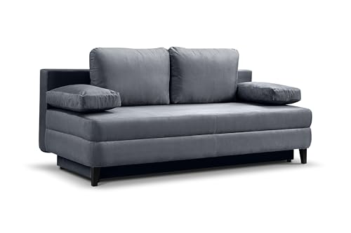 Homes & Jones Schlafsofa Sorto – Bequemes Cord-Sofa mit Schlaffunktion (140 × 200 cm) – Hochwertige Polsterung & FSC-zertifiziertes Massivholzgestell von Homes & Jones