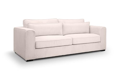 Homes & Jones Sofa Almera – Nachhaltiges 3-Sitzer Polstersofa mit Formschaum-Polsterung – FSC-zertifiziertes Massivholzgestell – Modernes Design von Homes & Jones