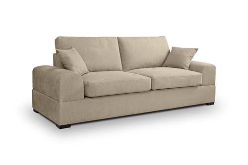 Homes & Jones Sofa Veda – Stilvolles 3-Sitzer Polstersofa mit Strukturstoff – Komfortable Kaltschaum-Polsterung & stabiles Holzgestell – Modernes pflegeleichtes Sofa Homes & Jones Sofa Veda – Stilvolles 3-Sitzer Polstersofa mit Strukturstoff – Komfortable Kaltschaum-Polsterung & stabiles Holzgestell – Modernes pflegeleichtes Sofa von Homes & Jones
