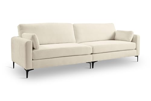 Homes & Jones Sofa Venti – Hochwertiges 4-Sitzer Polstersofa mit Webstoff-Bezug – Formschaum-Polsterung, FSC-Holzgestell & Schwarze Metallfüße – Modern & langlebig Homes & Jones Sofa Venti – Hochwertiges 4-Sitzer Polstersofa mit Webstoff-Bezug – Formschaum-Polsterung, FSC-Holzgestell & Schwarze Metallfüße – Modern & langlebig von Homes & Jones