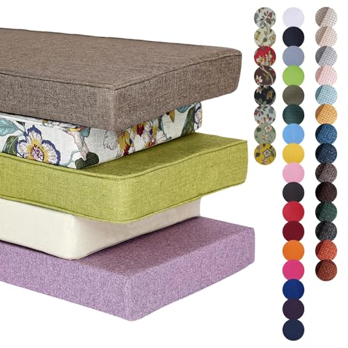 Homesally Bankauflage Nach Maß FüR Den Outdoor Indoor,Waschbar Abnehmbarem Bankkissen rutschfeste Wasserfestes Sitzbank Kissen füR Gartenbank,Terrasse Fensterbank Sofa Schaukel,Thickness 5cm Homesally Bankauflage Nach Maß FüR Den Outdoor Indoor,Waschbar Abnehmbarem Bankkissen rutschfeste Wasserfestes Sitzbank Kissen füR Gartenbank,Terrasse Fensterbank Sofa Schaukel,Thickness 5cm von Homesally
