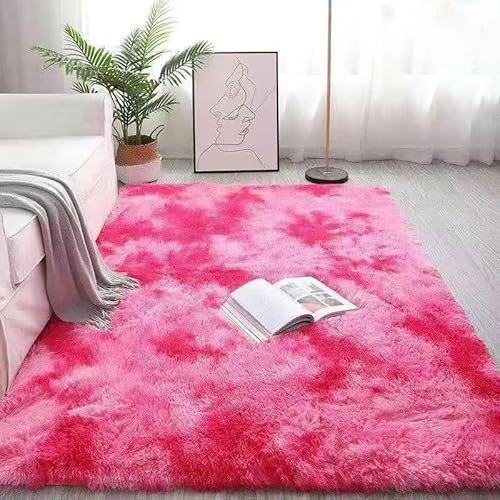 Homesally Shaggy Hochflor Teppich, Flauschig, rutschfest, Waschbar Flauschiger Teppich Grand Moderner Teppich für Wohnzimmer Schlafzimmer,Rot,50×80cm Homesally Shaggy Hochflor Teppich, Flauschig, rutschfest, Waschbar Flauschiger Teppich Grand Moderner Teppich für Wohnzimmer Schlafzimmer,Rot,50×80cm von Homesally