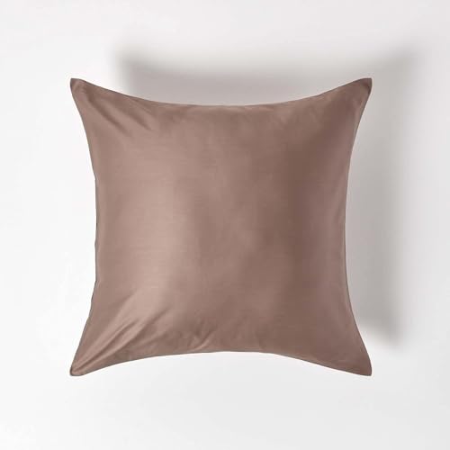 Homescapes 2er-Set Bio-Kissenbezug 60x60 braun aus 100% Bio-Baumwolle, Satin-Kissenhülle mit Reißverschluss Homescapes 2er-Set Bio-Kissenbezug 60x60 braun aus 100% Bio-Baumwolle, Satin-Kissenhülle mit Reißverschluss von Homescapes